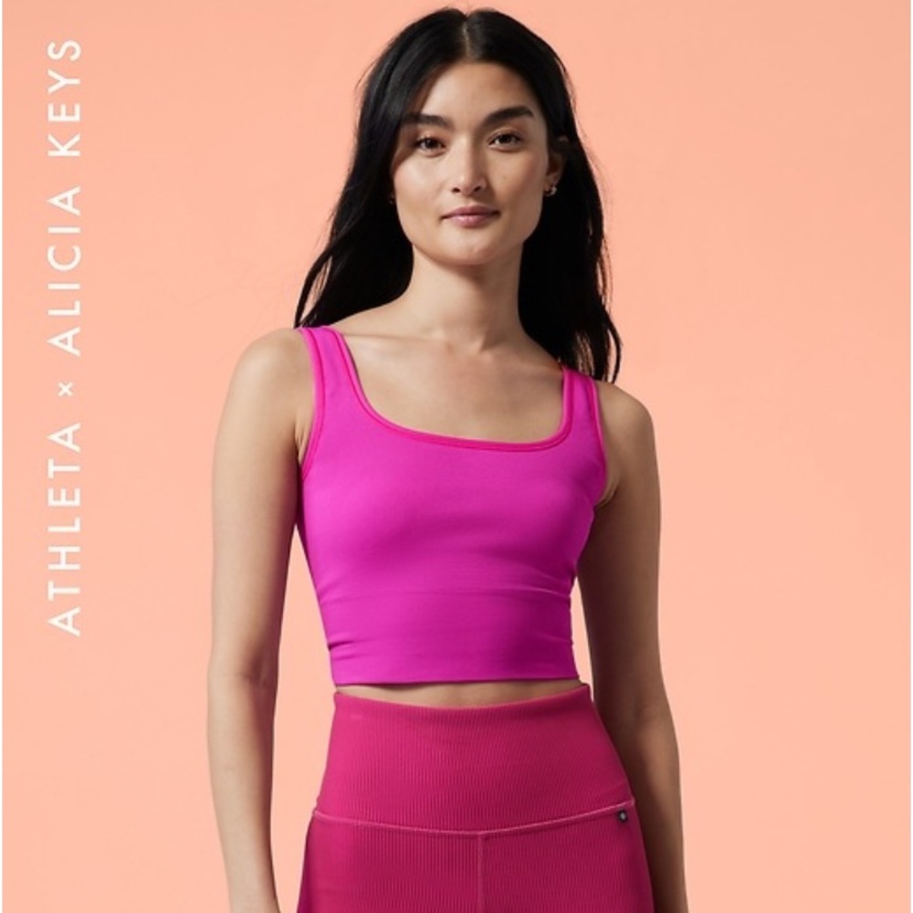 Athleta x Alicia Keys Aurora Tank Electric Fuchsia size Small